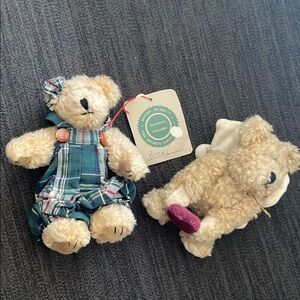 Boyds Bears Blue and Cream Stuffed Animals